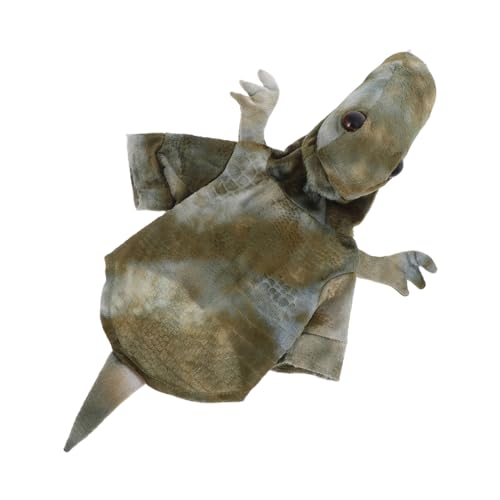 PERSELOSO Lustiger Dinosauriermantel Dinosaurier -Form -haustierzubehör Lustiger Hundehöfen Für Fotos Cat Hoodie Für Cosplay Warme Haustierkleidung Für Hunde Dinosaurier-hundekostüm Plüsch von PERSELOSO