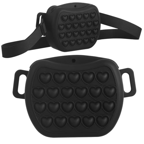 PERSELOSO Packung Hundefutter Futterspender Zinn Haustierbedarf Automatisch Futterautomat Für Haustiere Kauspielzeug Für Hunde Welpentasche, Leckerli-futterhalter Hundenäpfe Black Kieselgel PERSELOSO Packung Hundefutter Futterspender Zinn Haustierbedarf Automatisch Futterautomat Für Haustiere Kauspielzeug Für Hunde Welpentasche, Leckerli-futterhalter Hundenäpfe Black Kieselgel von PERSELOSO