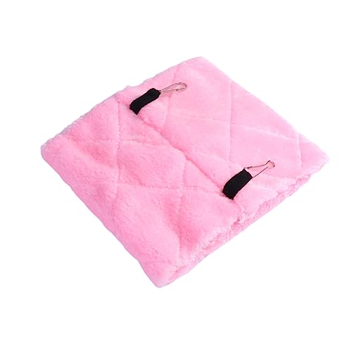 PERSELOSO Papagei Hängematte Vögel Nest Papageienschwung hängend Versteckbett für Papageien Vogel-Kuschelhüttennest Papageienspielzeug Vögel schlafen im Bett Haustier-Hängemattenbett Rosa von PERSELOSO