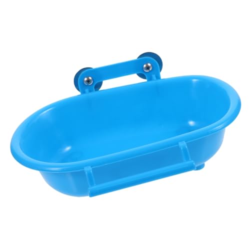 PERSELOSO Papageien Badebox für Vogelkäfig Hängende Badewanne für Wellensittiche Nymphensittiche Multifunktionale Vogelpflege Zubehör aus Blau PERSELOSO Papageien Badebox für Vogelkäfig Hängende Badewanne für Wellensittiche Nymphensittiche Multifunktionale Vogelpflege Zubehör aus Blau von PERSELOSO