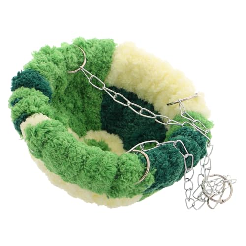 PERSELOSO Papageien Hängematte mit Kreativem Schwingring Warmes Vogelbett für Sittiche und Lovebirds Gemütliches Winternest für Vögel für Käfige und Kalte PERSELOSO Papageien Hängematte mit Kreativem Schwingring Warmes Vogelbett für Sittiche und Lovebirds Gemütliches Winternest für Vögel für Käfige und Kalte von PERSELOSO