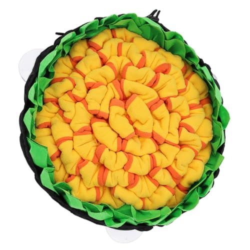 PERSELOSO Pet Sniffing Pad Hund Spendermatte Futterspender Klicker Haustier -fütterungsmatte Lecken Spiel Puzzle Beissen Schnüffelmatte Für Hunde Welpe Hunde Wassermatte Platte Oxford-Stoff von PERSELOSO