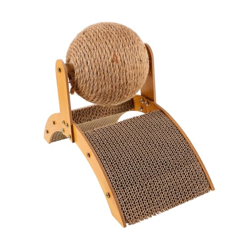 PERSELOSO Riesenrad Katzenkratzbrett Katzen Katzenkratzspielzeug Bodenkratzbälle Spielständer Katzenkratzbrett Katzenkratzball Katzenplüschspielzeug Haushaltskratzball Gelb Holz PERSELOSO Riesenrad Katzenkratzbrett Katzen Katzenkratzspielzeug Bodenkratzbälle Spielständer Katzenkratzbrett Katzenkratzball Katzenplüschspielzeug Haushaltskratzball Gelb Holz von PERSELOSO