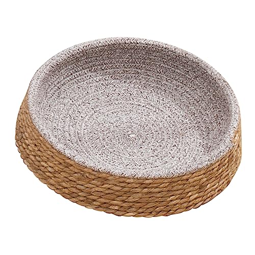 PERSELOSO Rundgewebtes Haustierbett Atmungsaktives Kratzfestes Hundebett aus Rattan für Kleine Hunde und Katzen für Jahreszeiten Einfach zu Reinigen und Bequem PERSELOSO Rundgewebtes Haustierbett Atmungsaktives Kratzfestes Hundebett aus Rattan für Kleine Hunde und Katzen für Jahreszeiten Einfach zu Reinigen und Bequem von PERSELOSO