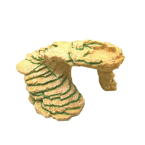PERSELOSO Schildkröten Baskingsplattform Aus Natürlichem Aquarium Ornament Für Reptilien Fischversteckhöhle Und Dekorative Für Aquarien Gelbe PERSELOSO Schildkröten Baskingsplattform Aus Natürlichem Aquarium Ornament Für Reptilien Fischversteckhöhle Und Dekorative Für Aquarien Gelbe von PERSELOSO