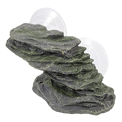 PERSELOSO Schildkrötenplattform aus Harz Basking Dekoration für Reptilien Terrarien Geeignet für Aquarien und Gehege für Schildkröten Eidechsen und Andere Kleine Tiere von PERSELOSO
