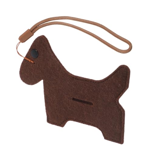 PERSELOSO Spender Für Haustierabfallbeutel Poop -Taschen Für Hunde Hundekotbeutel Hündchen Zubehör Abfallsackbehälter Hund Haustier Stoff Hundehaufen Tasche Für Reinigungsmittel Brown von PERSELOSO