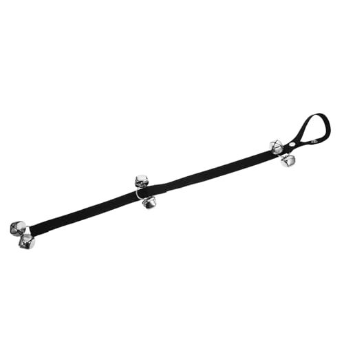 PERSELOSO Türklingel Für Hunde Cool Jagdhundeglocke Klimpern Welpe Kurs Einziehbar Schaufel Bellen Schnauze Leckerlis Für Hunde Pfeife Für Hunde Türen Draht Kabel Hydrant Glocken Nylon Black von PERSELOSO