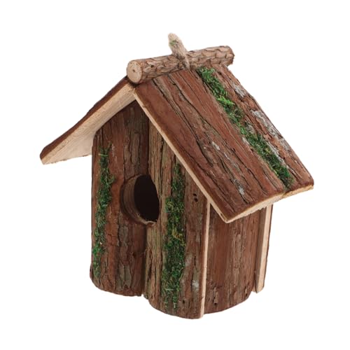 PERSELOSO Vogelhaus Aus Holz Zum Aufhängen Im Freien, Vogelschlafhütte, Dekorativer Nistkasten Für Garten Und Terrasse, Für Rotkehlchen, Wellensittiche, Finken, Spatzen PERSELOSO Vogelhaus Aus Holz Zum Aufhängen Im Freien, Vogelschlafhütte, Dekorativer Nistkasten Für Garten Und Terrasse, Für Rotkehlchen, Wellensittiche, Finken, Spatzen von PERSELOSO