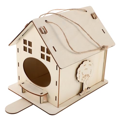 PERSELOSO Vogelhaus aus Holz Unbemalt Aufhängen für Kleine Vögel DIY Vogelnest für Drinnen und Draußen Naturbelassen Vielseitig Einsetzbar Dekoration für Garten PERSELOSO Vogelhaus aus Holz Unbemalt Aufhängen für Kleine Vögel DIY Vogelnest für Drinnen und Draußen Naturbelassen Vielseitig Einsetzbar Dekoration für Garten von PERSELOSO