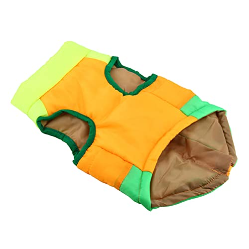 PERSELOSO Warmer Haustiermantel Weste Pfote Welpe Hund Wasserdicht Orange Klein Haustierbedarf Undurchlässig Kleidung von PERSELOSO