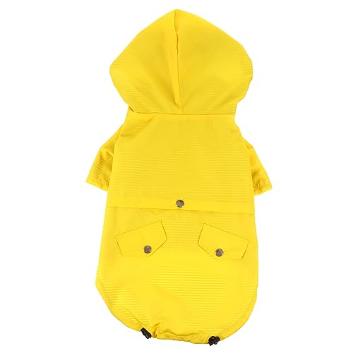 PERSELOSO Wasserdichter Hunderegenmantel mit Stylischer Regenmantel für Welpen Verstellbare Regenjacke Komfortabel und Langlebig von PERSELOSO