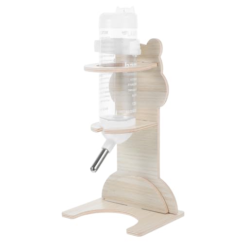 PERSELOSO Wasserflasche Aus Holz Für Hamster, Futterspender Für Kleintiere Mit Ständer, Chinchilla-zubehör, Wasserspender Für Kaninchen, Für Hamster Und Andere Kleine Haustiere PERSELOSO Wasserflasche Aus Holz Für Hamster, Futterspender Für Kleintiere Mit Ständer, Chinchilla-zubehör, Wasserspender Für Kaninchen, Für Hamster Und Andere Kleine Haustiere von PERSELOSO