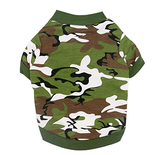 PERSELOSO Welpenkleidung Rassen Züchten Tarnung Mäntel Klein Hunde Outfits Mittel Kostüm Grün PERSELOSO Welpenkleidung Rassen Züchten Tarnung Mäntel Klein Hunde Outfits Mittel Kostüm Grün von PERSELOSO