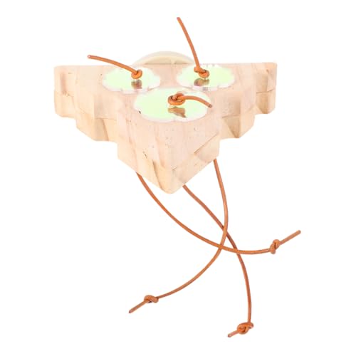 PERSELOSO Holz Vogelspielzeug Interaktive Futterspielzeug Für Kleine Sittiche Papageienkäfige Befruchtungsspielzeug Futterstation Für Wellensittiche Sittichkäfige Vogelkäfige von PERSELOSO