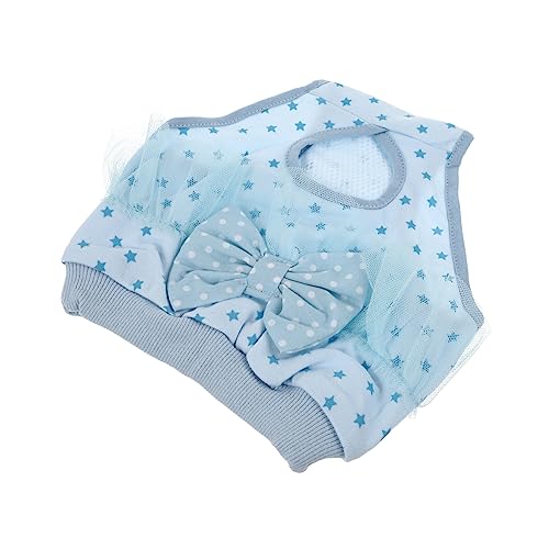 PERSELOSO physiologische Hosen für Haustiere Pads Hundewindeln wiederverwendbar klein Welpe pet Supplies haustierbedarf reizwäsch Haustier-Höschen weibliche hundehose Baumwolle Blue PERSELOSO physiologische Hosen für Haustiere Pads Hundewindeln wiederverwendbar klein Welpe pet Supplies haustierbedarf reizwäsch Haustier-Höschen weibliche hundehose Baumwolle Blue von PERSELOSO