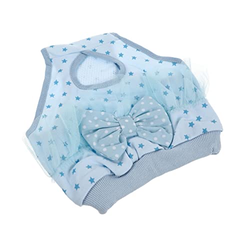 PERSELOSO physiologische Hosen für Haustiere wiederverwendbar Welpe Hundewindeln weiblich züchten Bauch sanitär Hygiene reizwäsch Haustier-Hund-Hose weibliche hundehose Baumwolle Sky-Blue von PERSELOSO