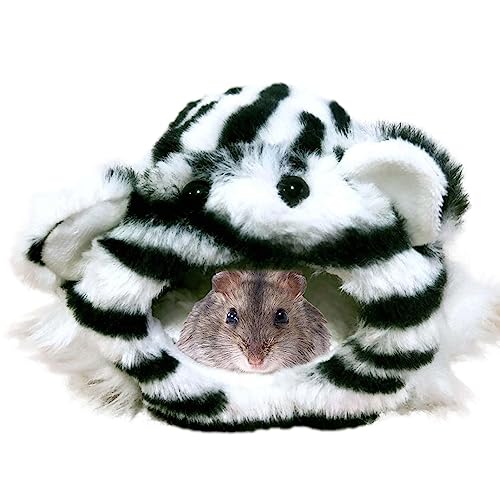 Hamster Hideout Winter Hängematte weich für Hamster, Motiv Bär/Tiger – niedliches Spielzeugnest für kleine Tiere, Chinchilla, Zubehör für Zwerghamster Cipliko von PERTID