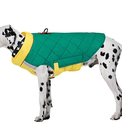 Hundemantel – Jacken für Hunde, Winterjacke, wendbar und verstellbar, für Hunde, mit reflektierenden Streifen, warm, wasserdicht, aus Fleece, für kleine von PERTID