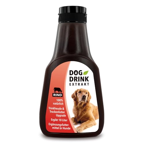 Dog Drink - Mehr Trinkfreude & bessere Futteraufnahme für Hunde, 100% Rindfleisch-Extrakt als Brühe für mehr Flüssigkeit & schmackhafteres Trockenfutter von PET CONCEPTS
