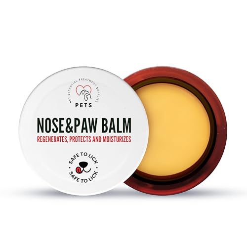 Pfotenbalsam Hund – Pfotenpflege Hund 75 ml – Natürliche Schutz für Pfoten und Nase - Schnell Einziehend Sicher bei Ablecken - Feuchtigkeitsspendend Regenerierend UV Schutz – Für Sommer und Winter Pfotenbalsam Hund – Pfotenpflege Hund 75 ml – Natürliche Schutz für Pfoten und Nase - Schnell Einziehend Sicher bei Ablecken - Feuchtigkeitsspendend Regenerierend UV Schutz – Für Sommer und Winter von PET ESSENTIAL TREATMENT SUPPLIES PETS