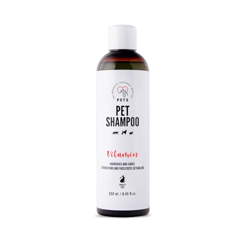 Hundeshampoo & Katzenshampoo - Shampoo Hund für Glanz und Pflege -Ideal für empfindliches Fell und Haut - 250 ml Hundeshampoo & Katzenshampoo - Shampoo Hund für Glanz und Pflege -Ideal für empfindliches Fell und Haut - 250 ml von PET ESSENTIAL TREATMENT SUPPLIES PETS