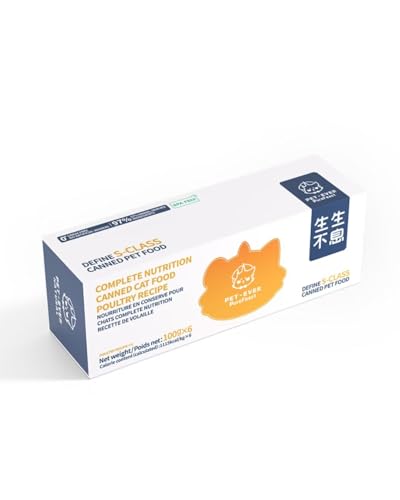 PET-EVER PureFeast Geflügelrezept Katzenfutter in Dosen, 97 % tierische Zutaten Nassfutter für Katzen, getreidefreies und BPA-freies Katzennassfutter, 3,5 3,5-Unzen-Dosen (6er-Pack) von PET-EVER PureFeast