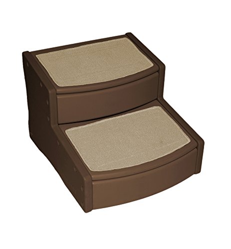 Pet Gear Easy Steps II Extra Breit, Klein, Schokoladenbraun von PET GEAR INC