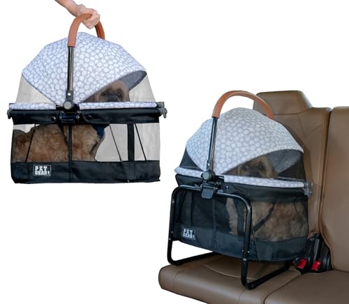 Pet Gear No-Zip View 360 Haustier-Tragetasche & Autositz mit Sitzerhöhung für kleine Hunde & Katzen, Netzbelüftung, Druckknopfeingang, kein Werkzeug erforderlich, Wolkengrau Pet Gear No-Zip View 360 Haustier-Tragetasche & Autositz mit Sitzerhöhung für kleine Hunde & Katzen, Netzbelüftung, Druckknopfeingang, kein Werkzeug erforderlich, Wolkengrau von PET GEAR INC