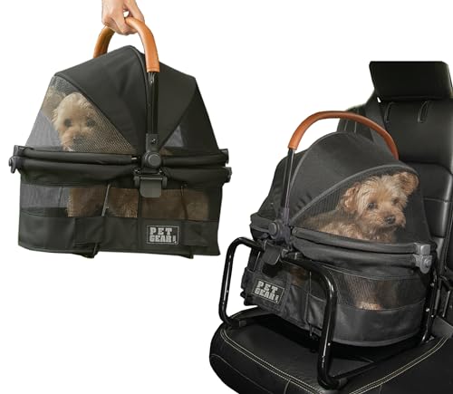 Pet Gear No-Zip View 360 Ultra Lite Haustier-Transportbox und Autositz für kleine Hunde und Katzen, Druckknopf-Eingang, 38,1 cm, Onyx Pet Gear No-Zip View 360 Ultra Lite Haustier-Transportbox und Autositz für kleine Hunde und Katzen, Druckknopf-Eingang, 38,1 cm, Onyx von PET GEAR INC