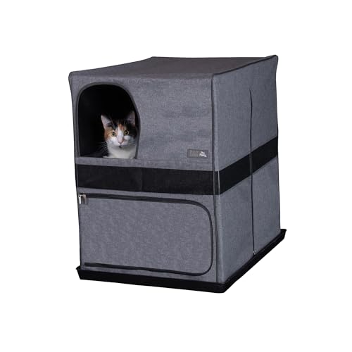 Pet Gear Pro Pawty für Katzen mit LittertraX-Matte, Schluss mit Streustreu, faltbar, leicht zu reinigen, Katzentoilette Nicht im Lieferumfang enthalten, Grau Pet Gear Pro Pawty für Katzen mit LittertraX-Matte, Schluss mit Streustreu, faltbar, leicht zu reinigen, Katzentoilette Nicht im Lieferumfang enthalten, Grau von PET GEAR INC