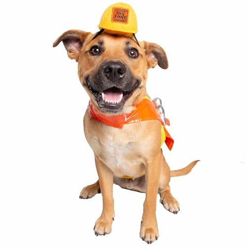 Pet Krewe Bauarbeiter Hundekostüm - Großes Halloween-Kostüm für Haustiere, inklusive Hut Pet Krewe Bauarbeiter Hundekostüm - Großes Halloween-Kostüm für Haustiere, inklusive Hut von PET KREWE UNLEASH THE PARADE