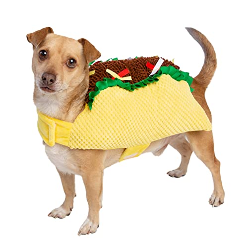 Pet Krewe Hund Taco Kostüm - Lustiges Futter Halloween Haustier Outfit Kostüme für kleine, mittelgroße und große Katzen und Hunde - Perfekt für Halloween, Weihnachtsferien, Partys, Fotoshootings, von PET KREWE UNLEASH THE PARADE