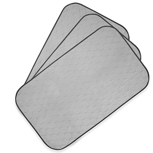 Pet Magasin Sehr saugfähige, Wiederverwendbare und waschbare Trainingspads für Haustiere mit wasserdichter Unterseite (3 Stück), grau, passend für Standardkäfig, M 83,8 cm x 50,8 cm (3 Stück) Pet Magasin Sehr saugfähige, Wiederverwendbare und waschbare Trainingspads für Haustiere mit wasserdichter Unterseite (3 Stück), grau, passend für Standardkäfig, M 83,8 cm x 50,8 cm (3 Stück) von Pet Magasin