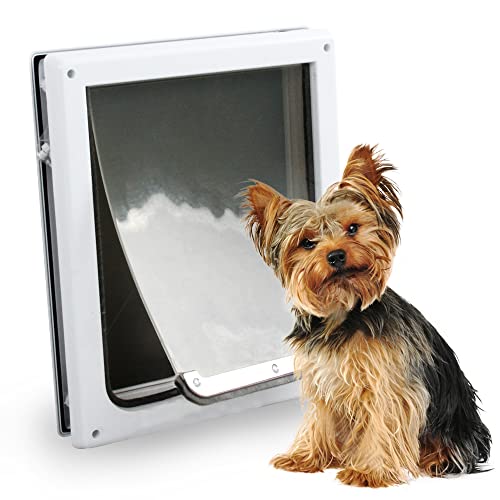 Haustierklappe Tür 2 Wege Verriegelung Hundeklappe Tür Wand Eingang Haustier Tür mit transparenter Klappe für Hunde Haustierklappe Tür 2 Wege Verriegelung Hundeklappe Tür Wand Eingang Haustier Tür mit transparenter Klappe für Hunde von PET MOMENT