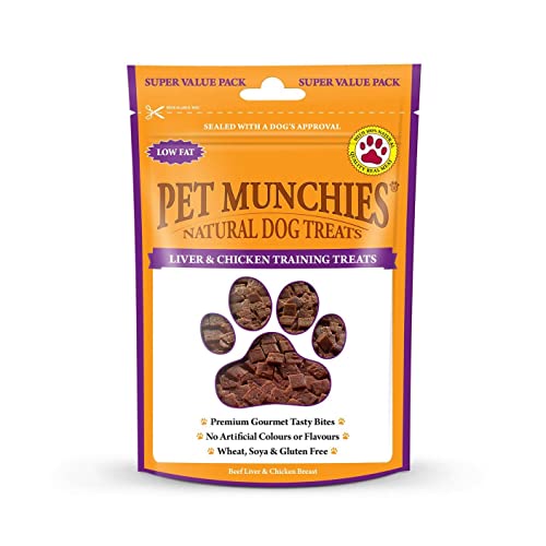 PET MUNCH - Pet Munchies Natural Liver & Chicken Training Treats Super Value Pack - 150g - EU/UK von PET MUNCHIES