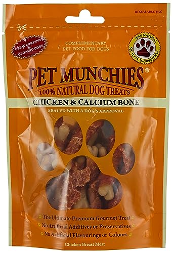 Pet Munchies Chicken and Calcium Bones for Dogs 100g von PET MUNCHIES