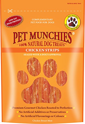 Haustier Munchies Ozean weiß Fisch Streifen Hunde Snacks 8 x 100g (Großhandel Geschäft) von PET MUNCHIES