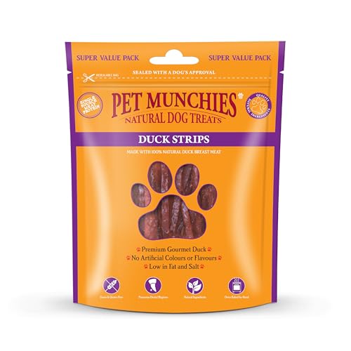 PET MUNCH - Pet Munchies Duck Strips Super Value Pack - 320g - EU/UK von PET MUNCHIES