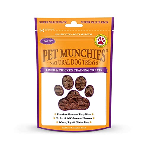 PET MUNCH - Pet Munchies Natural Liver & Chicken Training Treats Super Value Pack - 150g - EU/UK PET MUNCH - Pet Munchies Natural Liver & Chicken Training Treats Super Value Pack - 150g - EU/UK von PET MUNCHIES