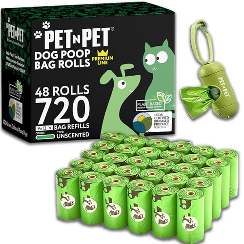 Hundekotbeutel, Kotbeutel Für Hunde, 720 Stück, 48 Rollen, Prämie Hundebeutel Kot, Geruchlos, Auslaufsicher Und Robust Dog Poop Bags, Kackbeutel Für Hunde, Hundetüten Kotbeutel, Biologisch Abbaubar Hundekotbeutel, Kotbeutel Für Hunde, 720 Stück, 48 Rollen, Prämie Hundebeutel Kot, Geruchlos, Auslaufsicher Und Robust Dog Poop Bags, Kackbeutel Für Hunde, Hundetüten Kotbeutel, Biologisch Abbaubar von PET N PET