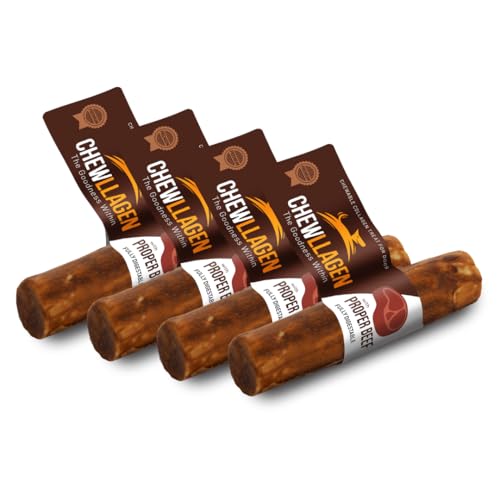 CHEWLLAGEN - Collagen Hund kauen behandelt - Rindfleisch Rolle 5" (Packung mit 4) - Joint Support & Muscle Recovery Collagen von PET'S UP