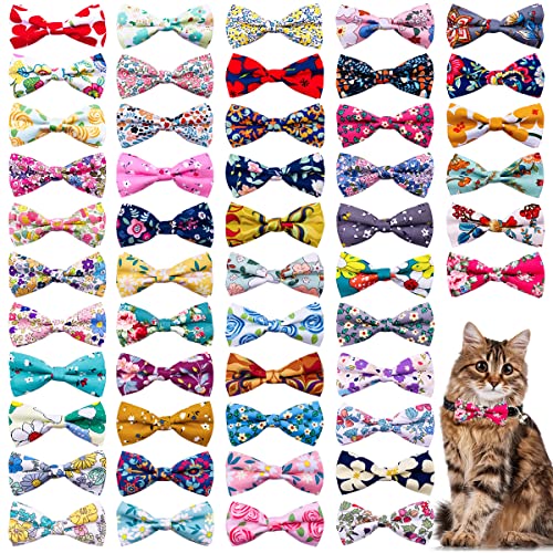 PET SHOW Halsband-Anhänger für kleine Hunde, Blumenmuster, Verzierung, mittelgroß, für Welpen, Katzen, Halsbandanhänger, Zubehör, Großhandel, Fliegen, 50 Stück von PET SHOW
