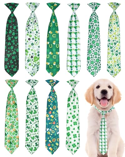 PET SHOW St. Patrick's Day Hunde-Krawatten für große und mittelgroße Hunde, verstellbar, für Urlaub, Fellpflege, Fliegen, Mädchen, Jungen, Haustiere, Festival, Kostüme, Welpen, Hochzeit, Party, von PET SHOW