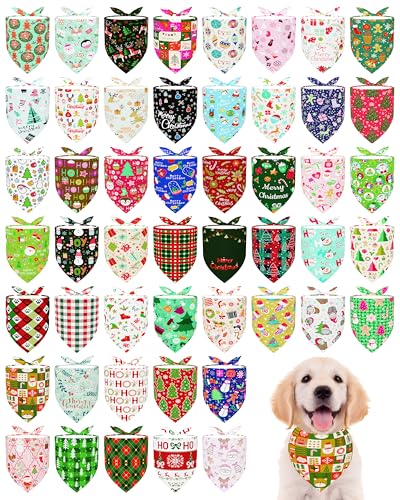 PET SHOW Weihnachts-Hundehalstücher für kleine und mittelgroße Hunde, ohne Stich, Dreieck-Lätzchen, Halstuch, Haustier-Set, für Mädchen, Jungen, Urlaub, Party, Pflegezubehör, Größe M, 100 Stück PET SHOW Weihnachts-Hundehalstücher für kleine und mittelgroße Hunde, ohne Stich, Dreieck-Lätzchen, Halstuch, Haustier-Set, für Mädchen, Jungen, Urlaub, Party, Pflegezubehör, Größe M, 100 Stück von PET SHOW