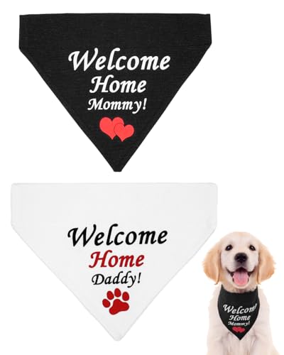 PET SHOW Welcome Home Hundehalstücher für mittelgroße und große Hunde, wendbar, Schlupf-Lätzchen, Weiß / Schwarz, waschbar, Halsband, Zubehör für Jungen, Mädchen, Hunde, Befestigung am PET SHOW Welcome Home Hundehalstücher für mittelgroße und große Hunde, wendbar, Schlupf-Lätzchen, Weiß / Schwarz, waschbar, Halsband, Zubehör für Jungen, Mädchen, Hunde, Befestigung am von PET SHOW
