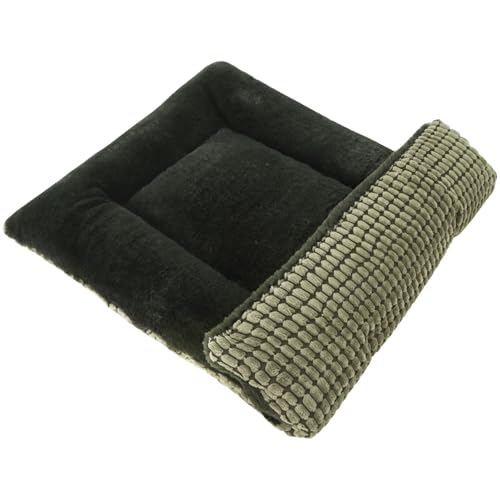 PET SPPTIES Hundebett Weiches und Warmes Matten Hundekissen Waschbarn kuschelig Umkehrbar Haustier Sofakissen PS085 PS085 (106X71 cm, Dark Green) von PET SPPTIES