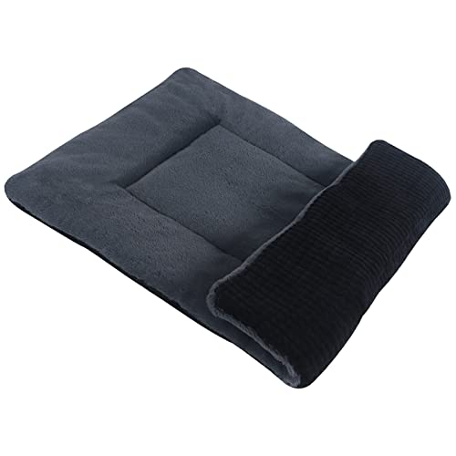 PET SPPTIES Hundebett Weiches und Warmes Matten Hundekissen Waschbarn kuschelig Umkehrbar Haustier Sofakissen PS085 (61X 41 cm, Schwarz) von PET SPPTIES