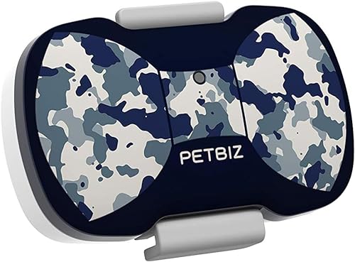 PETBIZ G20 GPS Haustier-Tracker, 30 Tage Akkulaufzeit, geringes Gewicht, kompakter GPS-Tracker für Katze und Hund (Blue Camo) von PETBIZ