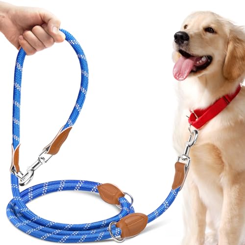 PETCOOZ Hundeleine 3 M Verstellbare Schleppleine für Mittel- & Großhunde(15-60kg), Reflektierende Freihandleine mit 2 Karabiner, Doppelleine aus Robustem Nylon, 200 kg Extreme Kraft PETCOOZ Hundeleine 3 M Verstellbare Schleppleine für Mittel- & Großhunde(15-60kg), Reflektierende Freihandleine mit 2 Karabiner, Doppelleine aus Robustem Nylon, 200 kg Extreme Kraft von PETCOOZ